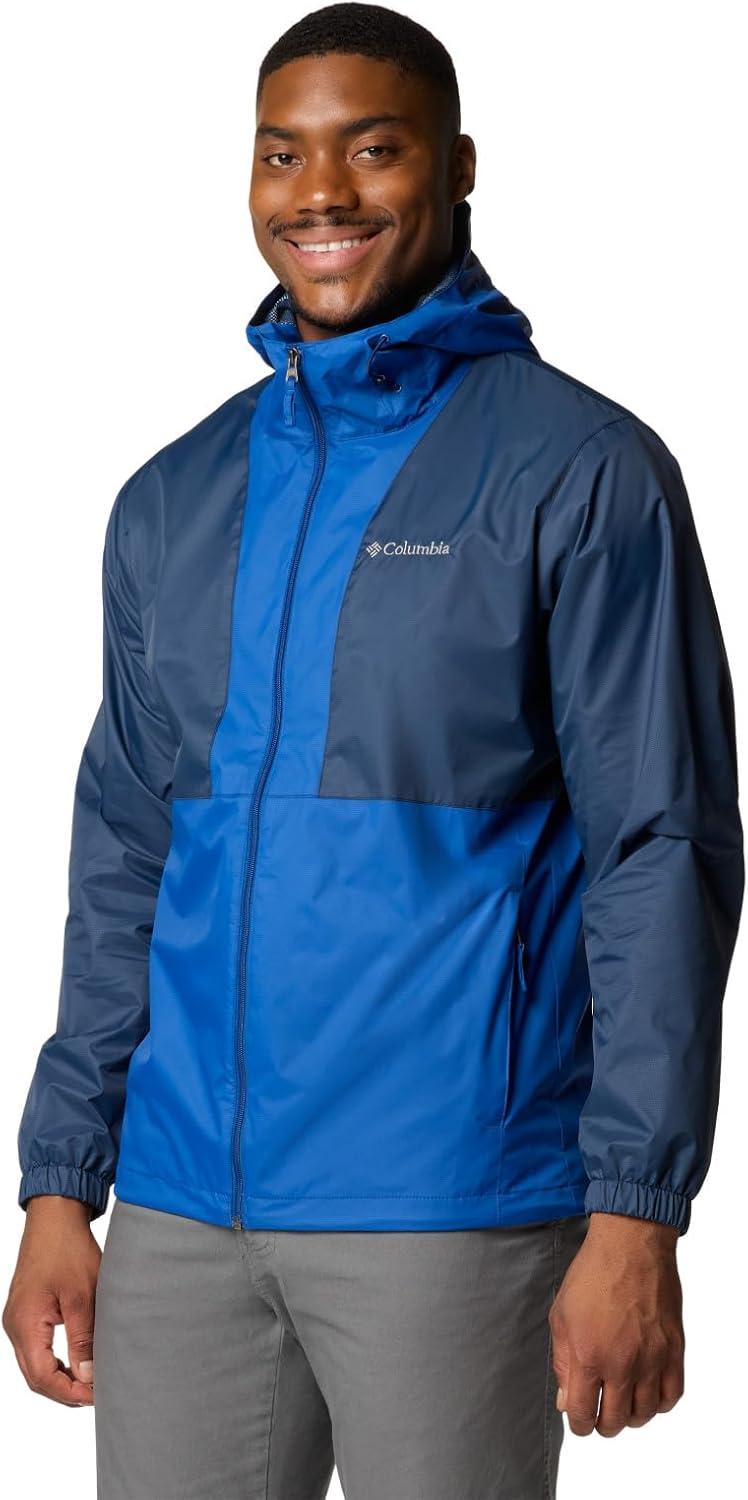 imageColumbia Mens Glenbrook Bend Rain JacketCollegiate NavyMountain Blue