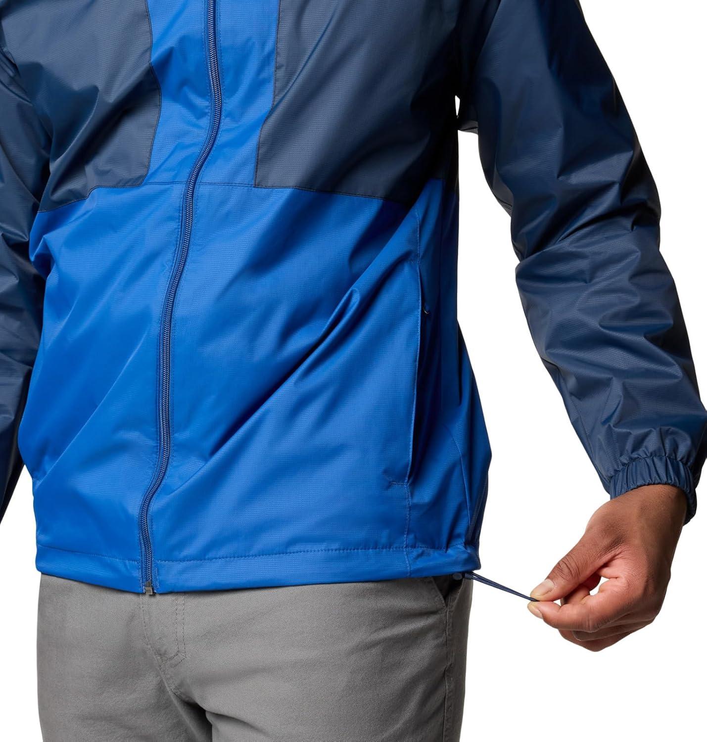 imageColumbia Mens Glenbrook Bend Rain JacketCollegiate NavyMountain Blue