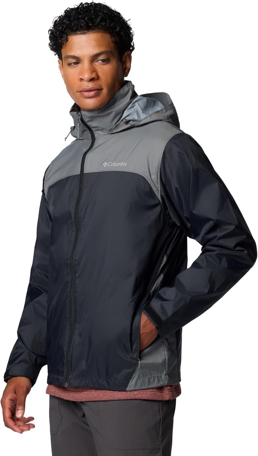 imageColumbia Mens Glennaker Lake II Rain JacketBlackCity Grey