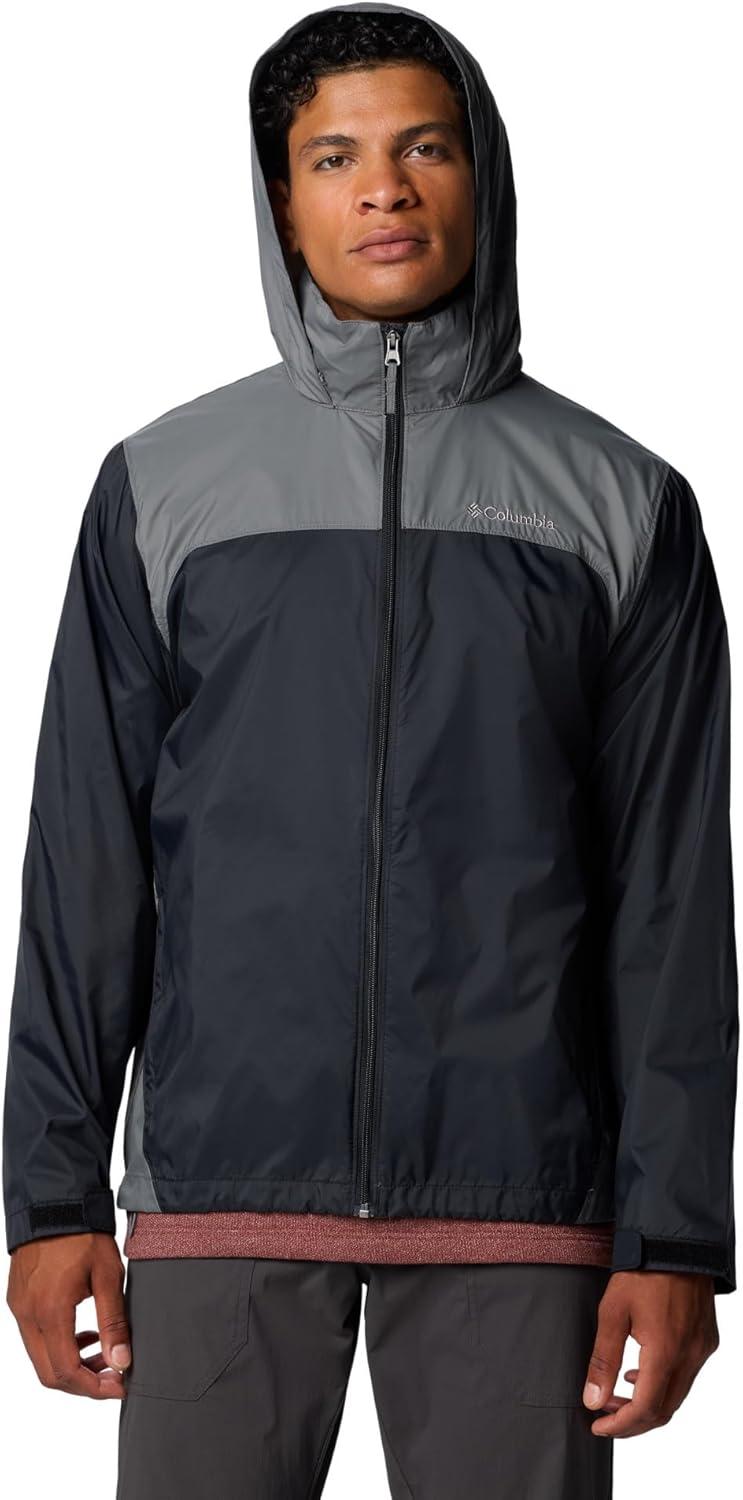 imageColumbia Mens Glennaker Lake II Rain JacketBlackCity Grey