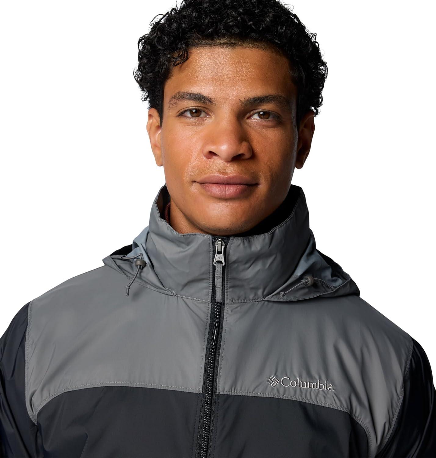 imageColumbia Mens Glennaker Lake II Rain JacketBlackCity Grey