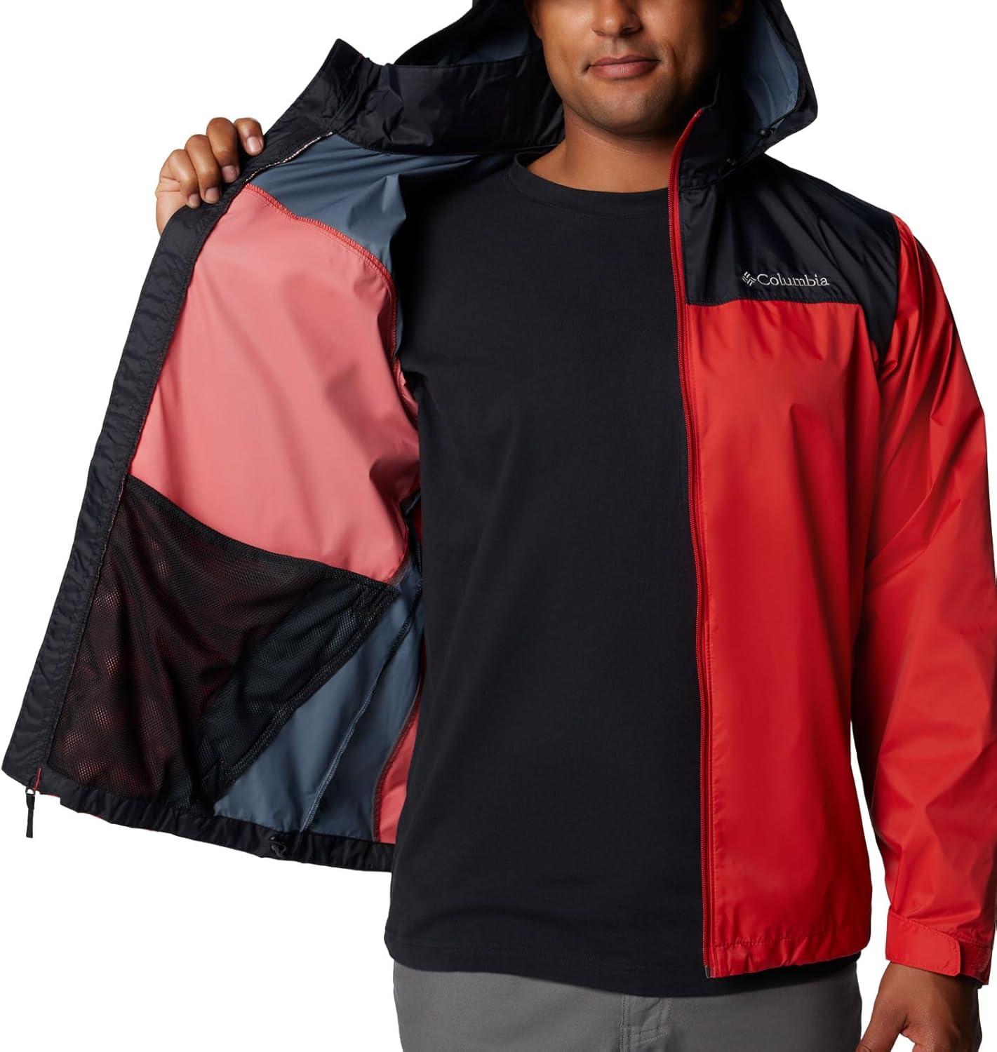imageColumbia Mens Glennaker Lake II Rain JacketSail RedBlack