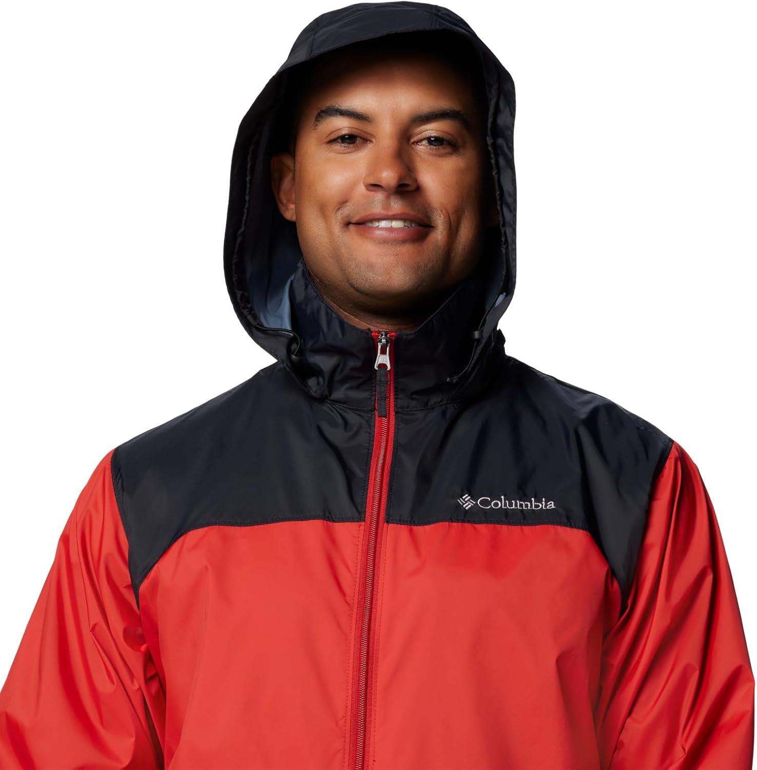 imageColumbia Mens Glennaker Lake II Rain JacketSail RedBlack