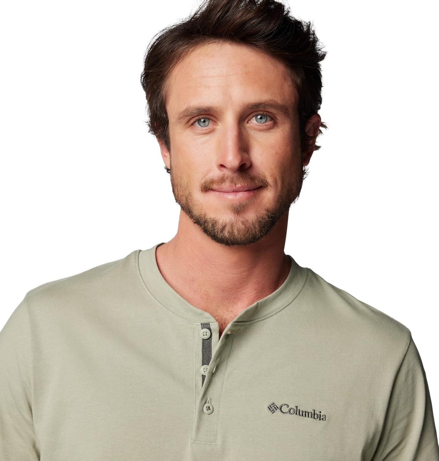 imageColumbia Mens Landroamer Short Sleeve Henley IISafari