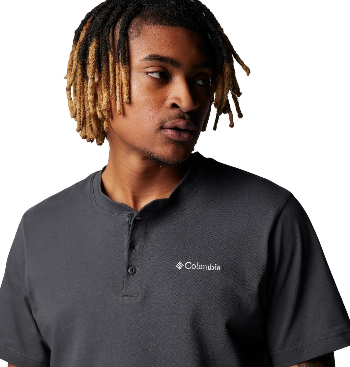 imageColumbia Mens Landroamer Short Sleeve Henley IIShark
