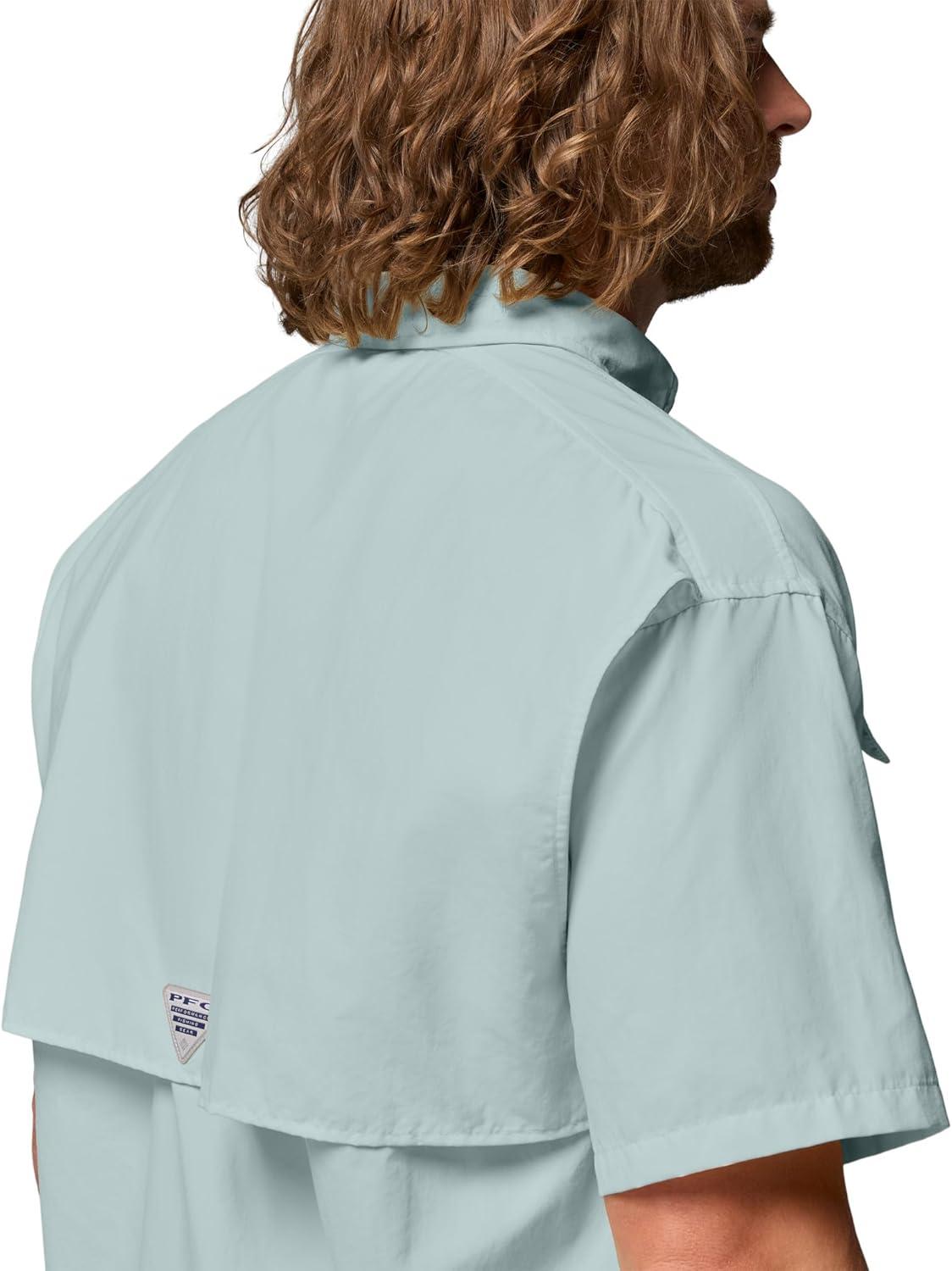 imageColumbia Mens PFG Bahama II Short Sleeve ShirtCrushed Blue