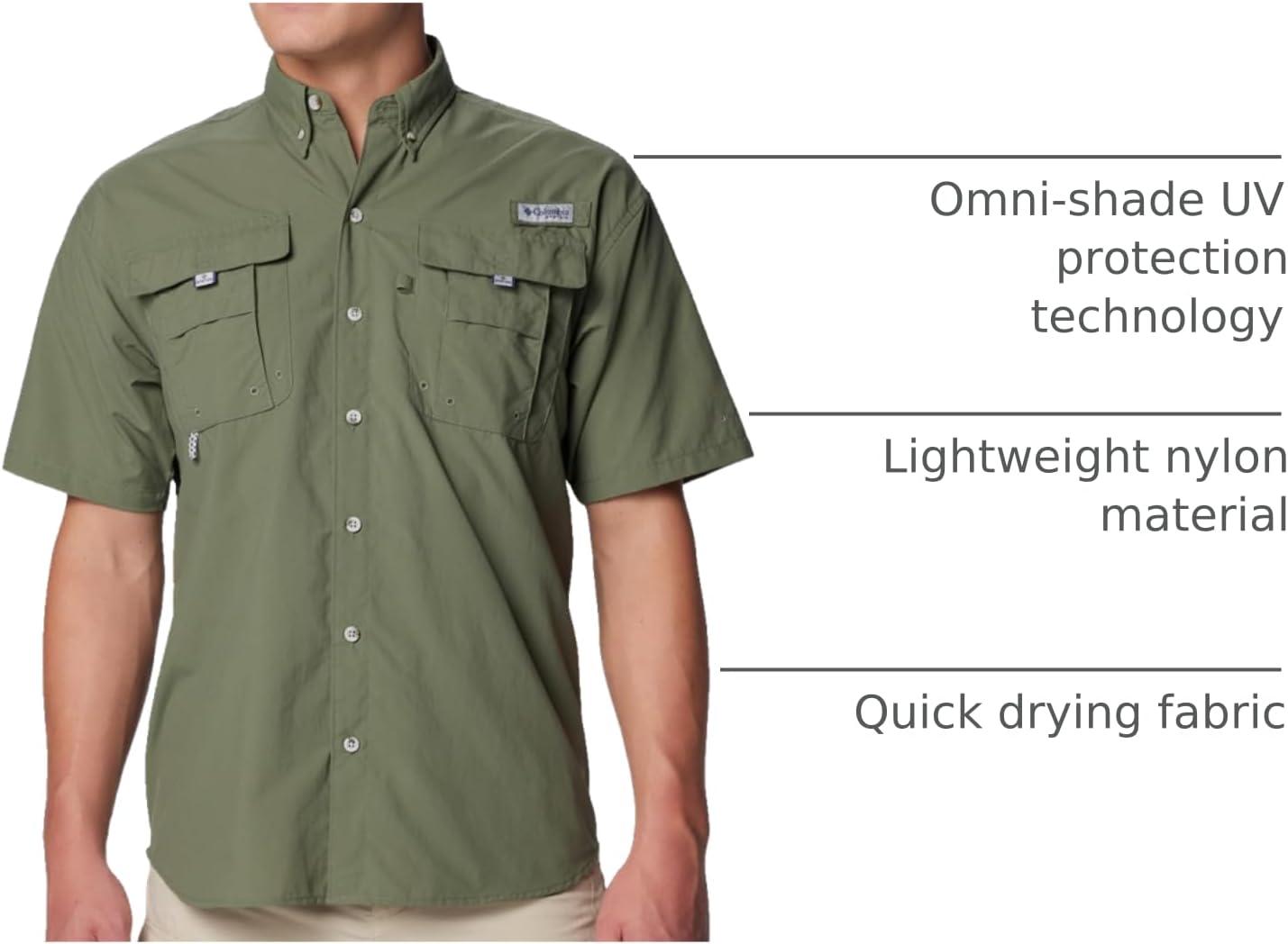 imageColumbia Mens PFG Bahama II Short Sleeve ShirtCypress