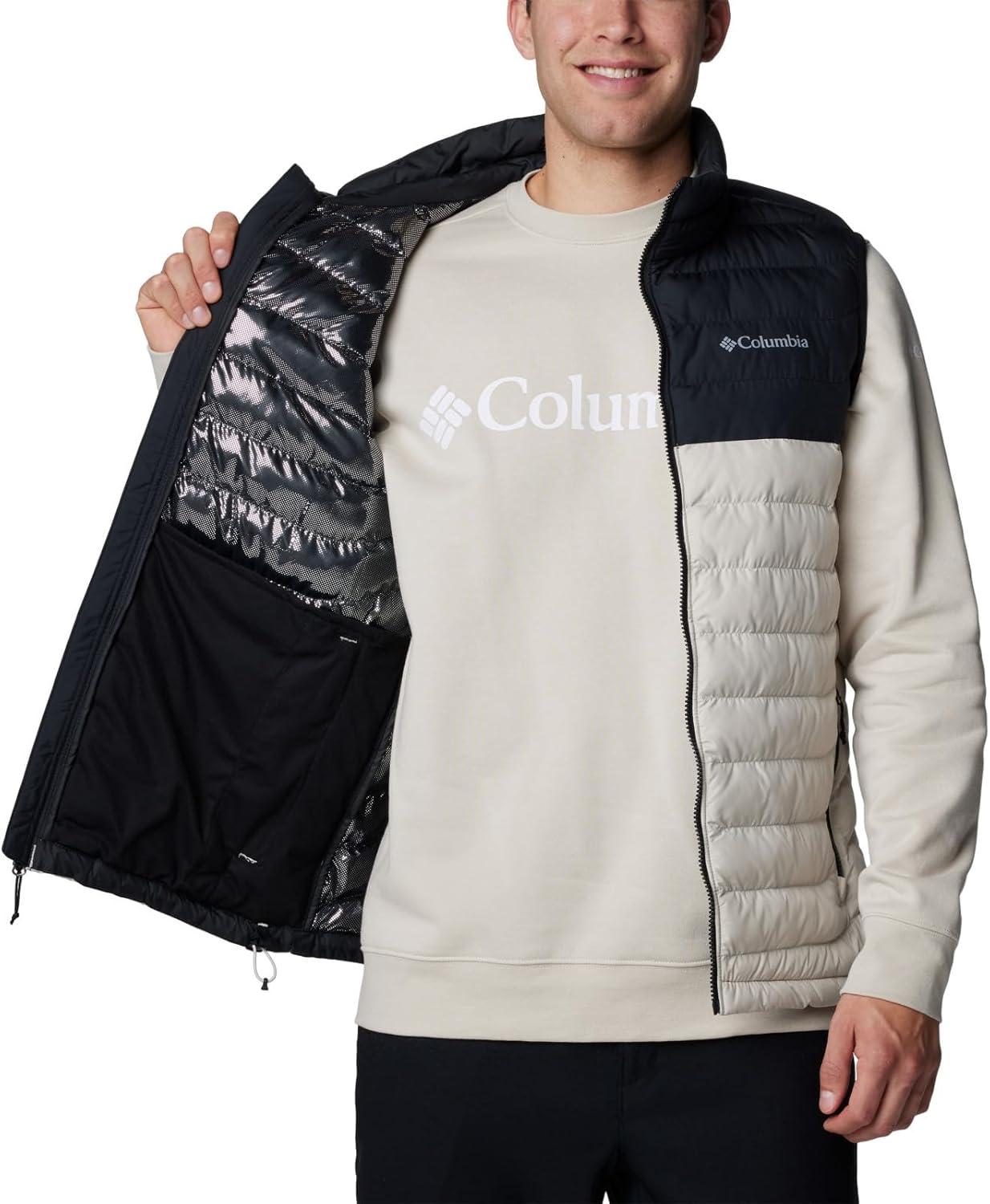 imageColumbia Mens Powder Lite II VestDark StoneBlack
