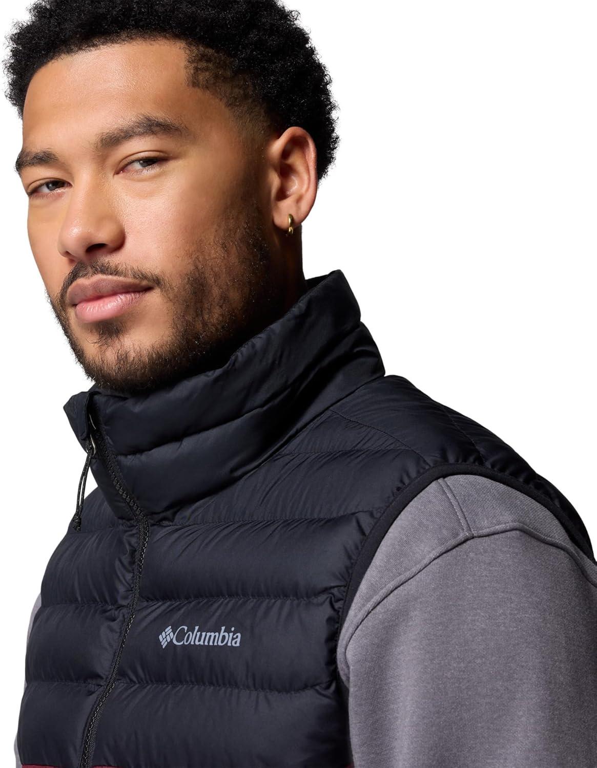 imageColumbia Mens Powder Lite II VestRich WineBlack