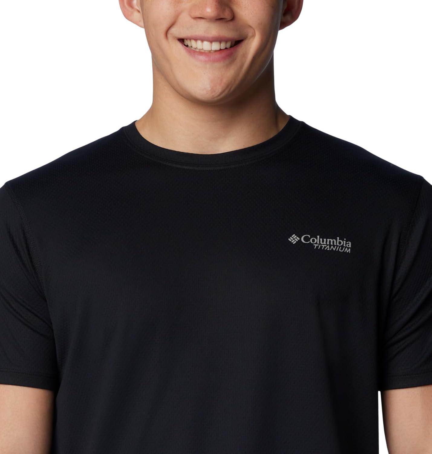 imageColumbia Mens Summit Valley Short Sleeve CrewBlack