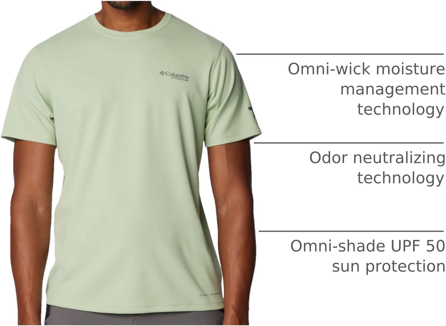 imageColumbia Mens Summit Valley Short Sleeve CrewSage Leaf