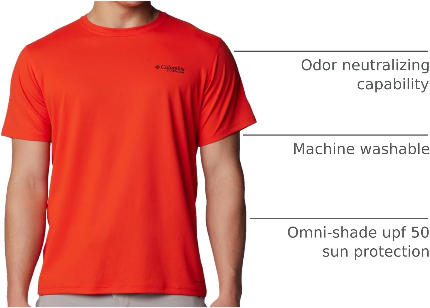 imageColumbia Mens Summit Valley Short Sleeve CrewSpicy