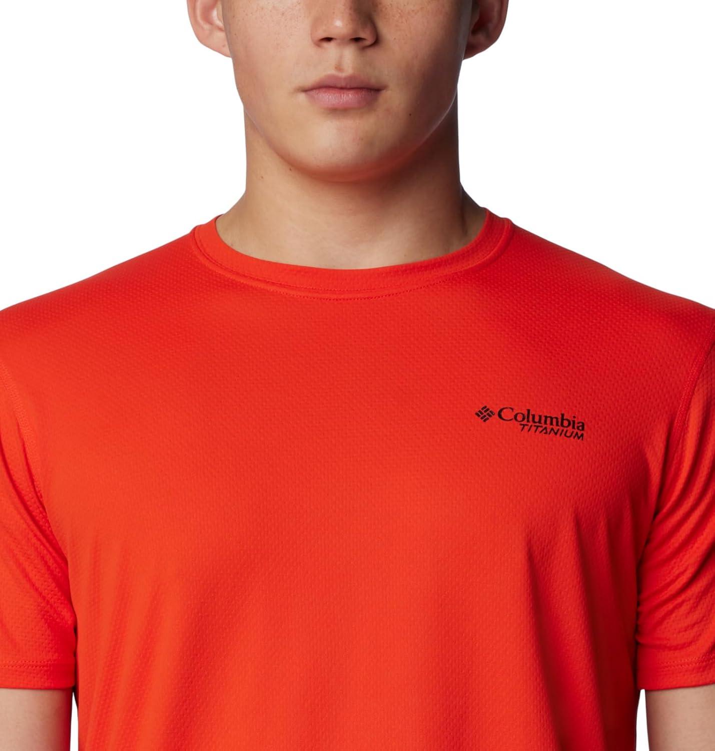 imageColumbia Mens Summit Valley Short Sleeve CrewSpicy