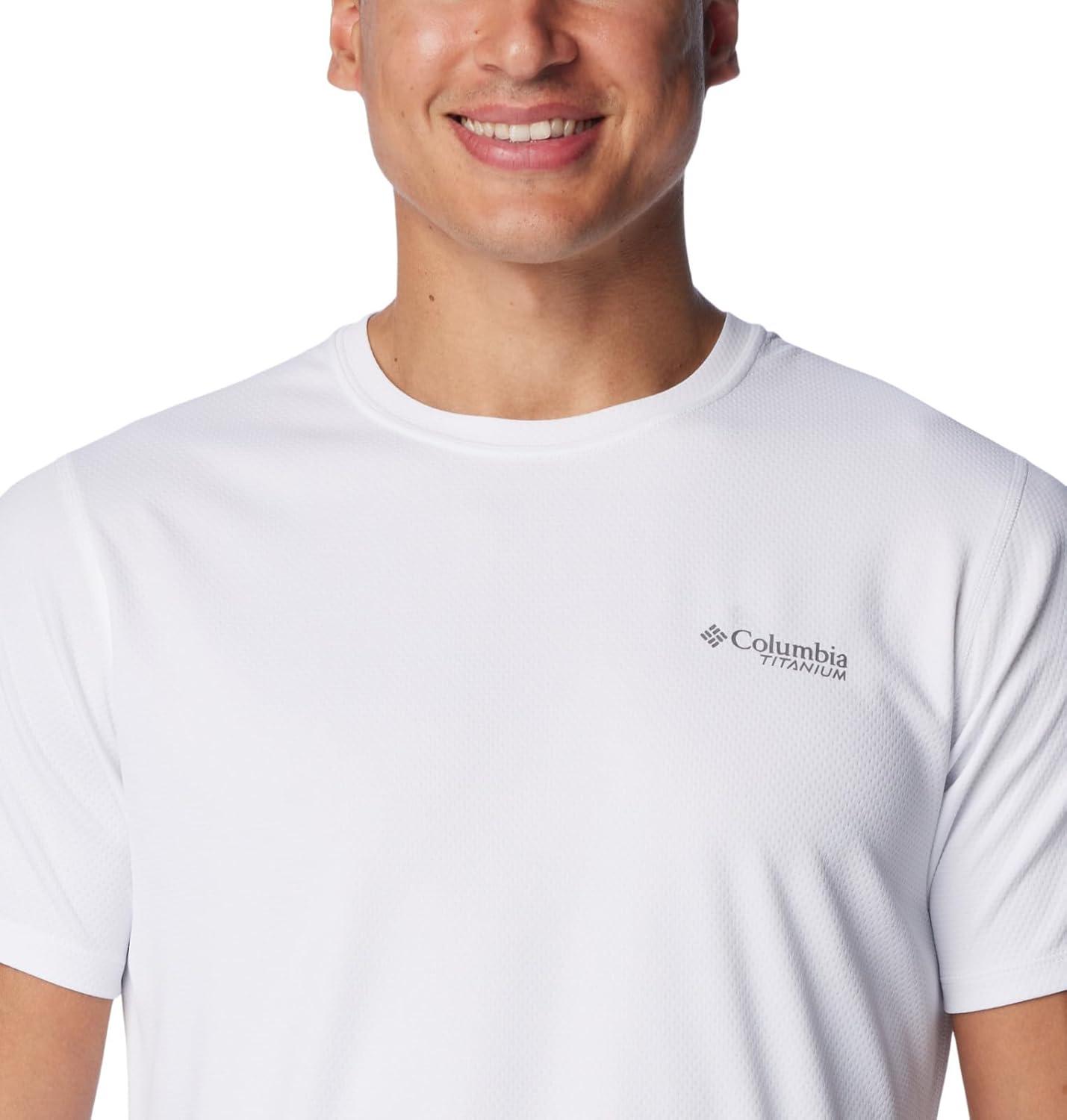 imageColumbia Mens Summit Valley Short Sleeve CrewWhite