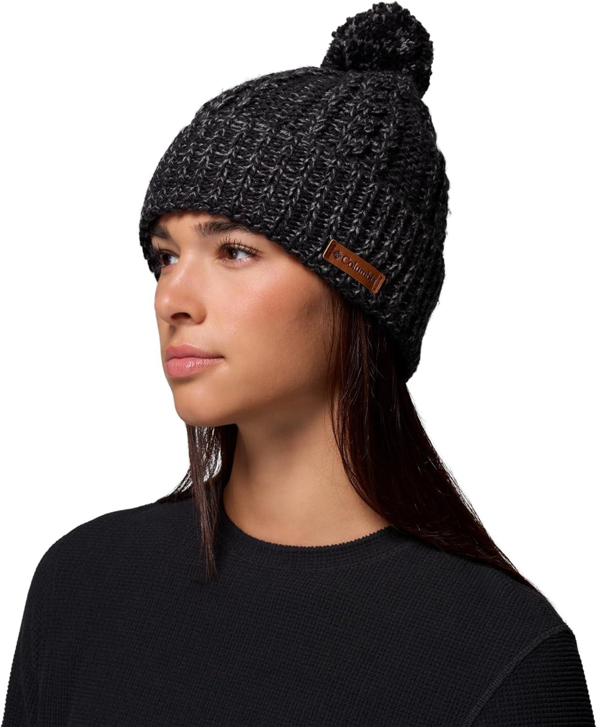 imageColumbia UnisexAdult Cozy Ridge BeanieBlackCity Grey Marled