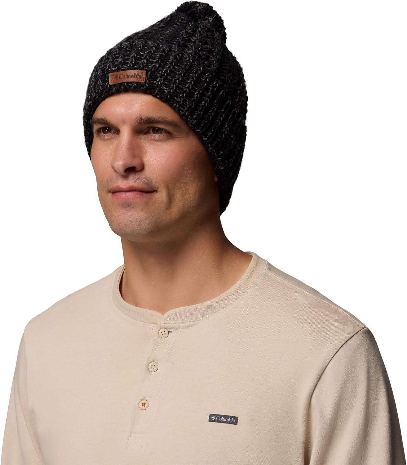 imageColumbia UnisexAdult Cozy Ridge BeanieBlackCity Grey Marled