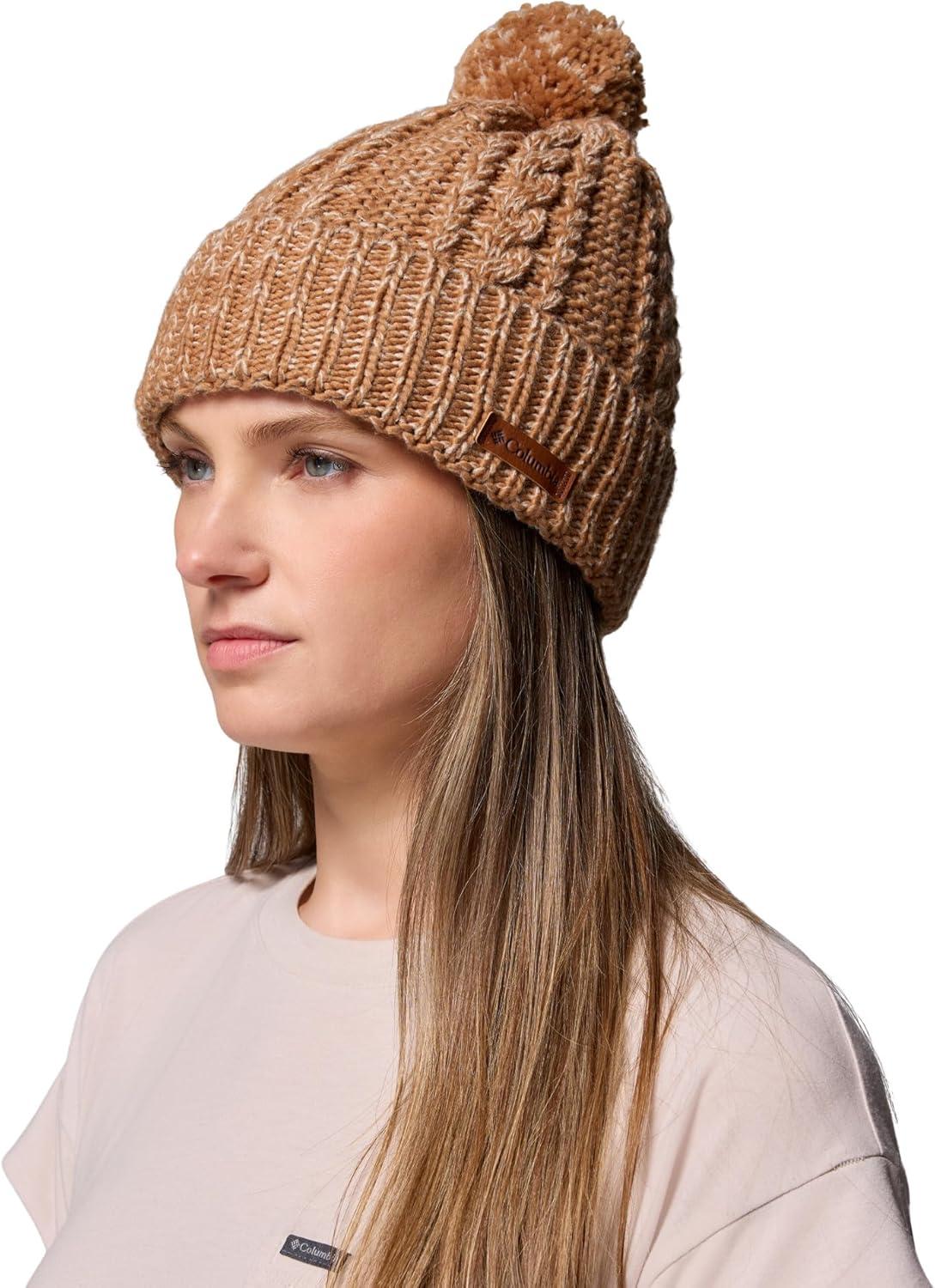 imageColumbia UnisexAdult Cozy Ridge BeanieCamel BrownDark Stone Marled