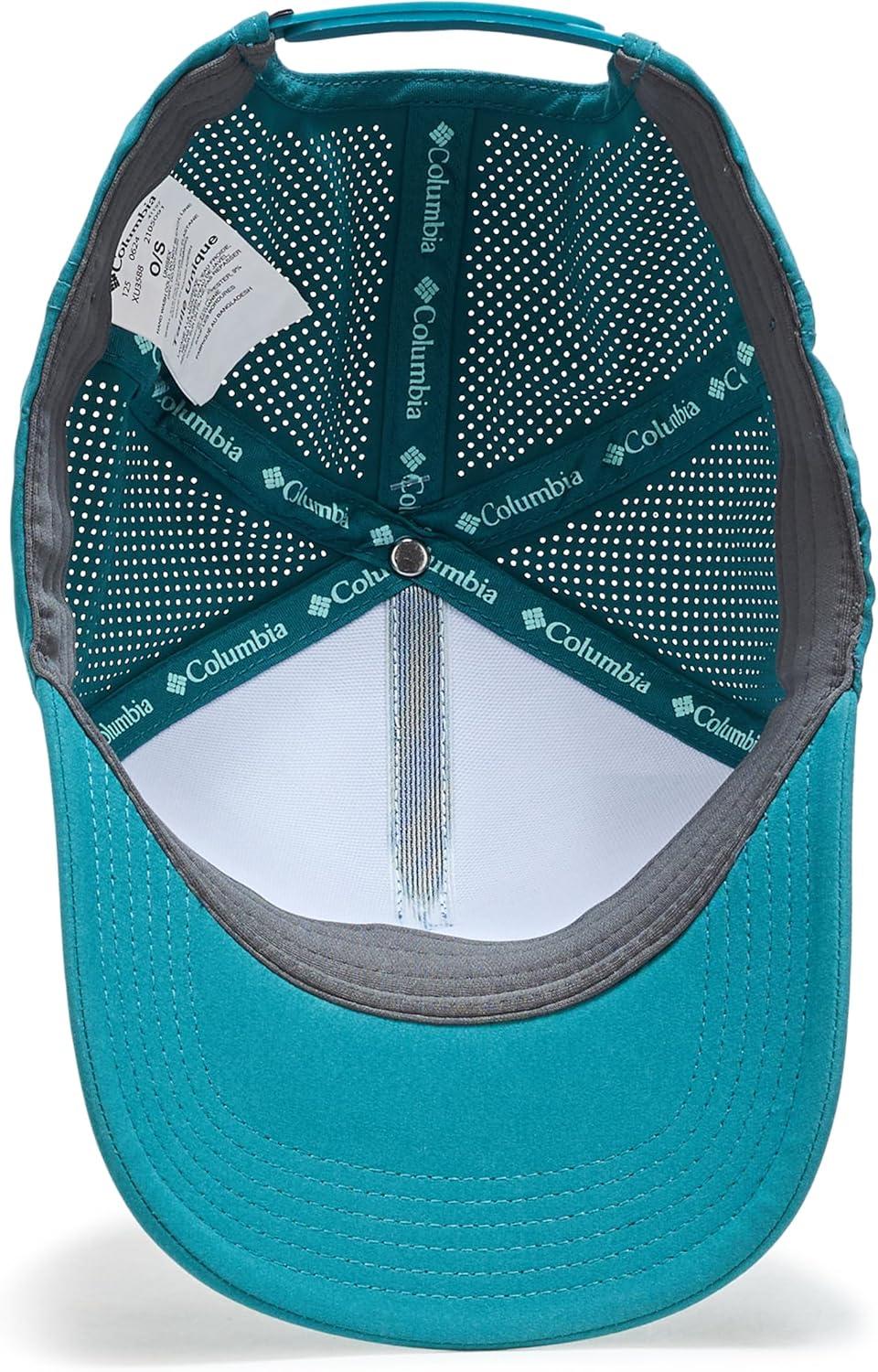 imageColumbia UnisexAdult Mountaincap 3D Stretch Snap BackRiver BlueCircular Linescape