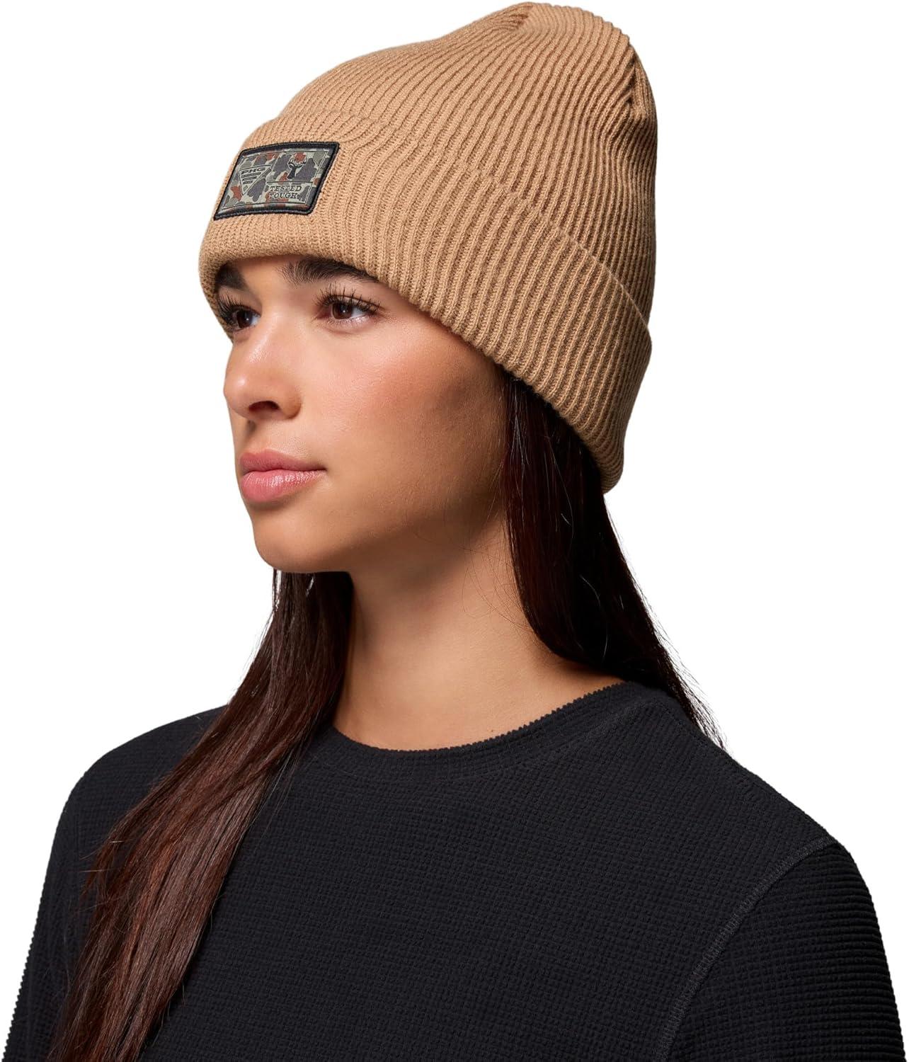 imageColumbia UnisexAdult PHG Patch BeanieSaharaTested Tough Box Deer