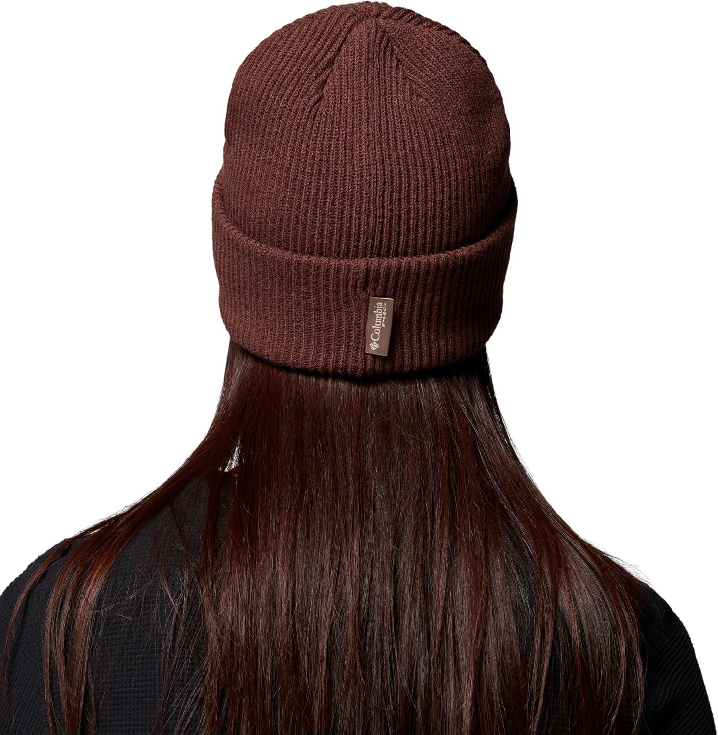 imageColumbia UnisexAdult PHG Patch BeanieTobaccoGame Flag