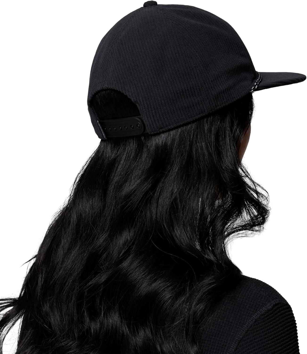 imageColumbia UnisexAdult Packsaddle Corduroy Snap BackBlackChenille Patch