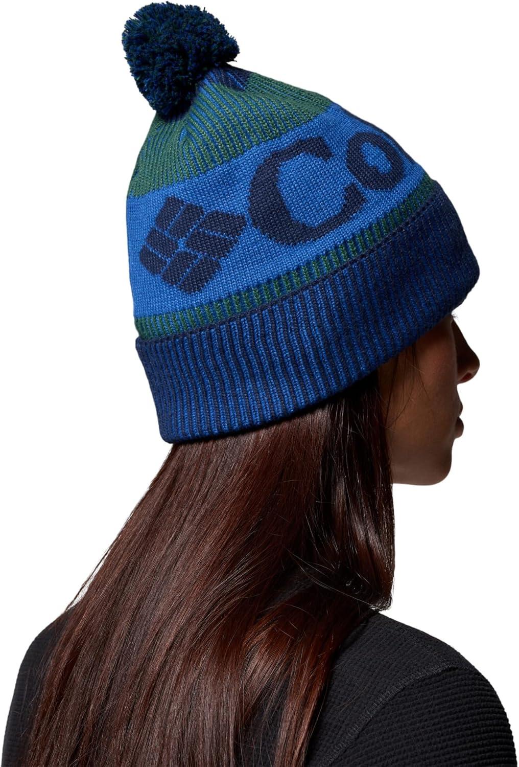 imageColumbia UnisexAdult Polar Powder III BeanieCollegiate NavyRain ForestMountain Blue