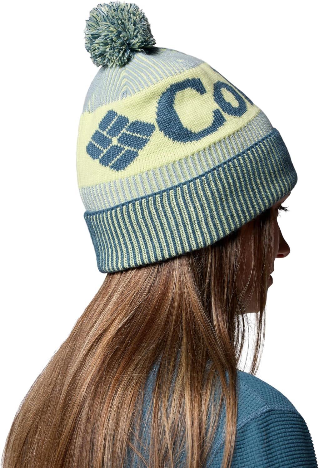imageColumbia UnisexAdult Polar Powder III BeanieEverblueCrushed BlueCitron Haze