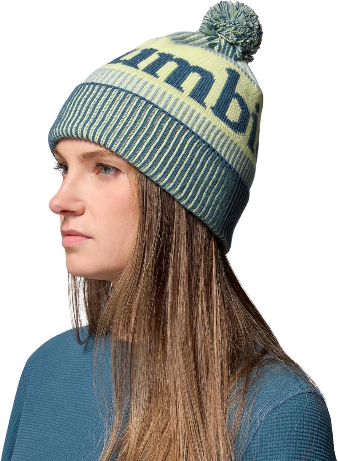 imageColumbia UnisexAdult Polar Powder III BeanieEverblueCrushed BlueCitron Haze
