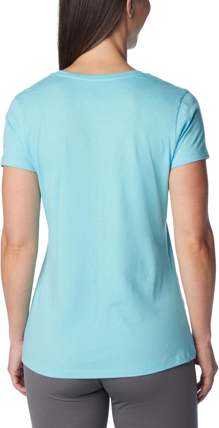 imageColumbia Womens Daisy Days Short Sleeve Graphic TeeAquamarine HeatherFancy Flyer