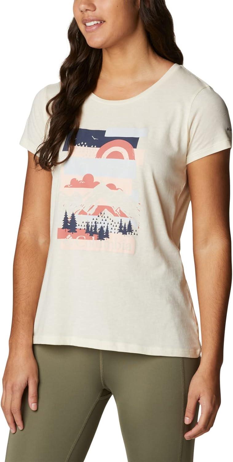 imageColumbia Womens Daisy Days Short Sleeve Graphic TeeChalkScenic Collage