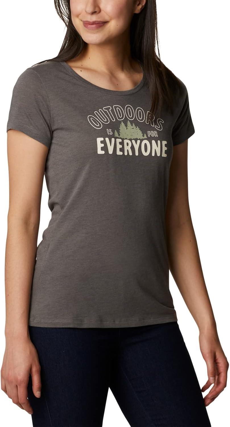 imageColumbia Womens Daisy Days Short Sleeve Graphic TeeCharcoal HeatherSeek Outdoors