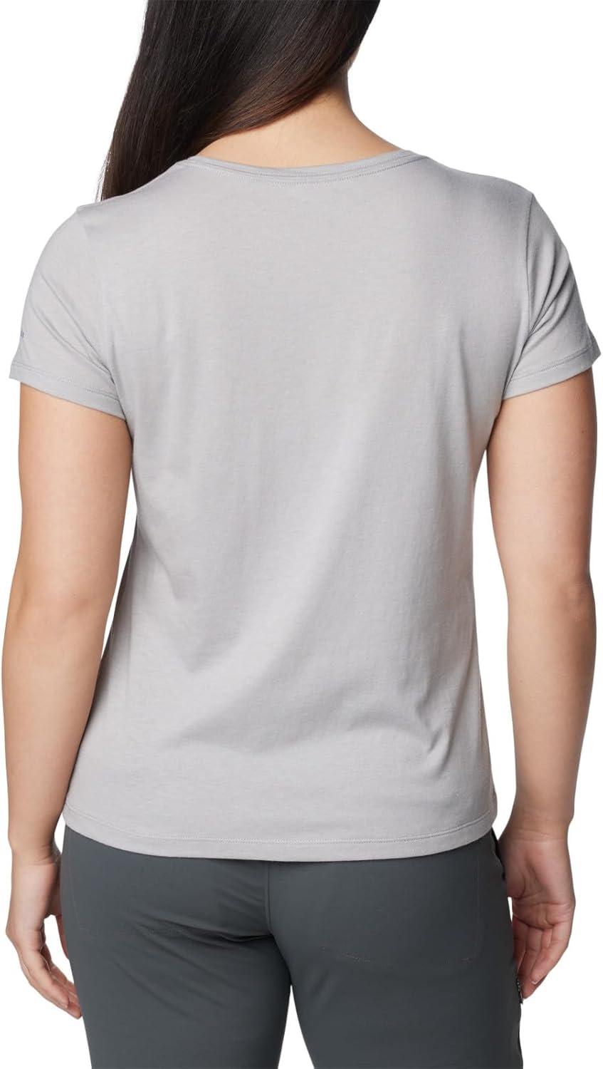 imageColumbia Womens Daisy Days Short Sleeve Graphic TeeColumbia Grey HeatherSimply Scripted