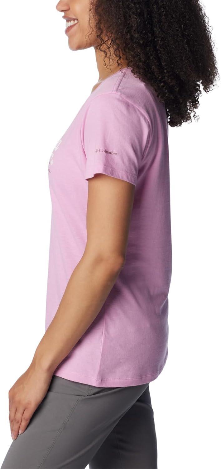 imageColumbia Womens Daisy Days Short Sleeve Graphic TeeCosmos HeatherSimply Scripted