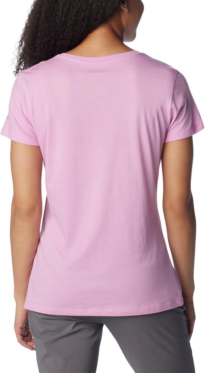 imageColumbia Womens Daisy Days Short Sleeve Graphic TeeCosmos HeatherSimply Scripted