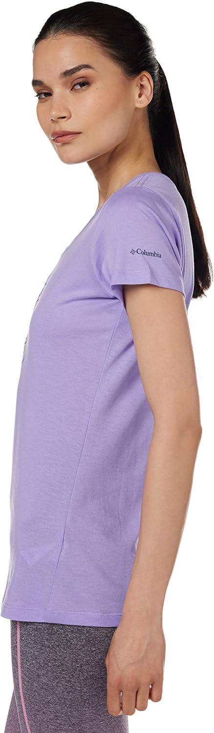 imageColumbia Womens Daisy Days Short Sleeve Graphic TeeFrosted Purple HeatherBugventure Graphic
