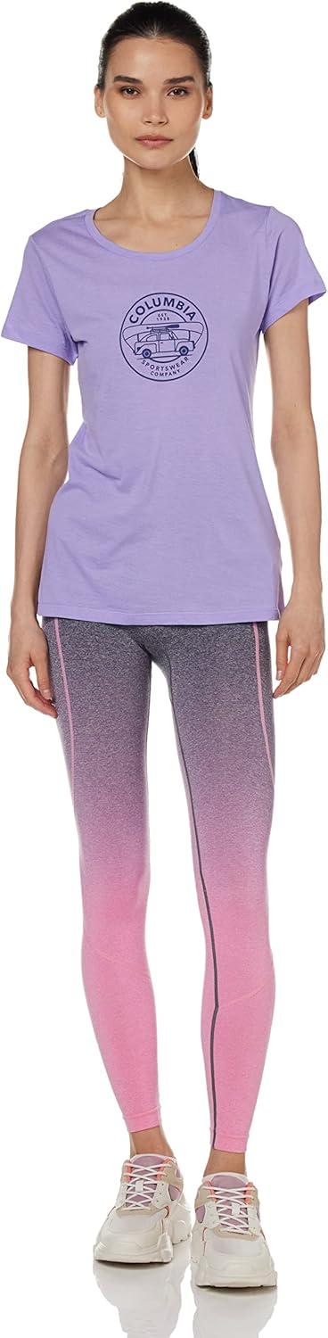 imageColumbia Womens Daisy Days Short Sleeve Graphic TeeFrosted Purple HeatherBugventure Graphic