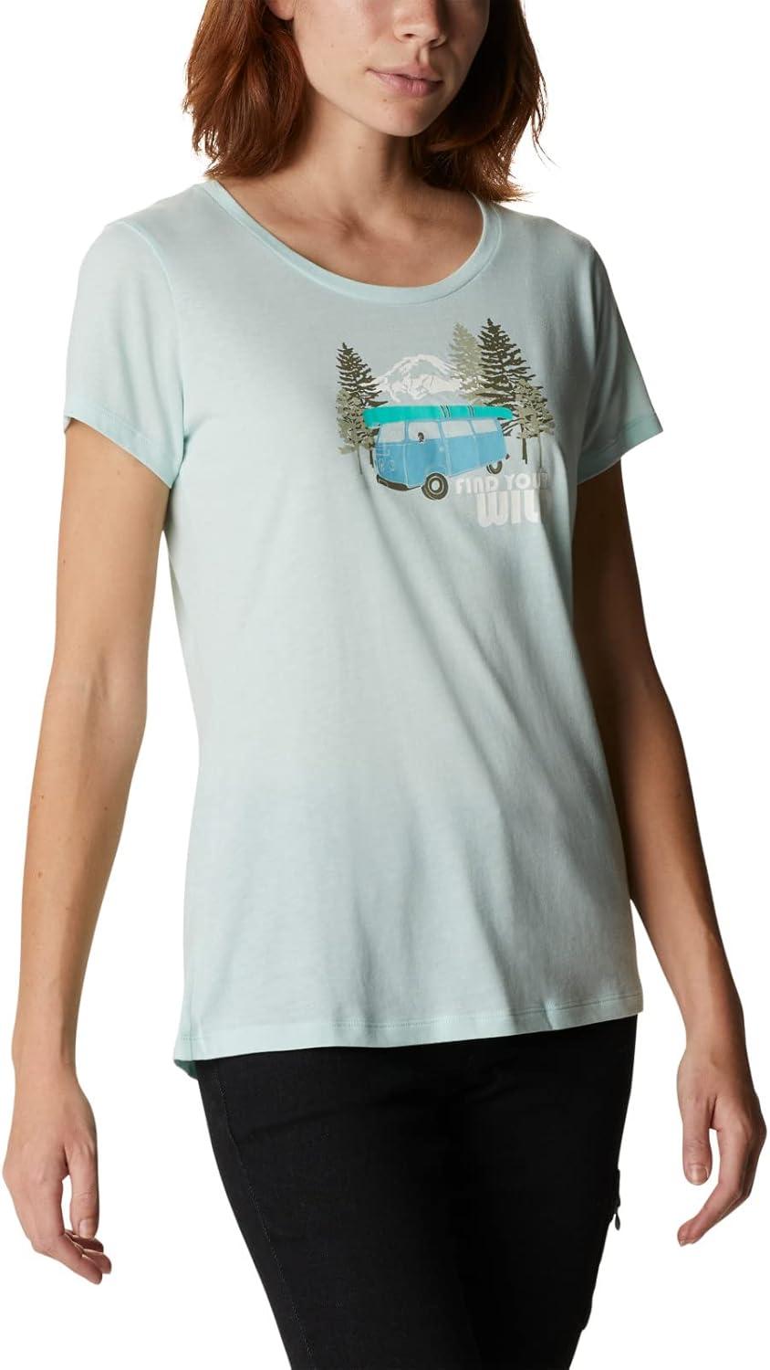 imageColumbia Womens Daisy Days Short Sleeve Graphic TeeIcy Morn HeatherVan Life