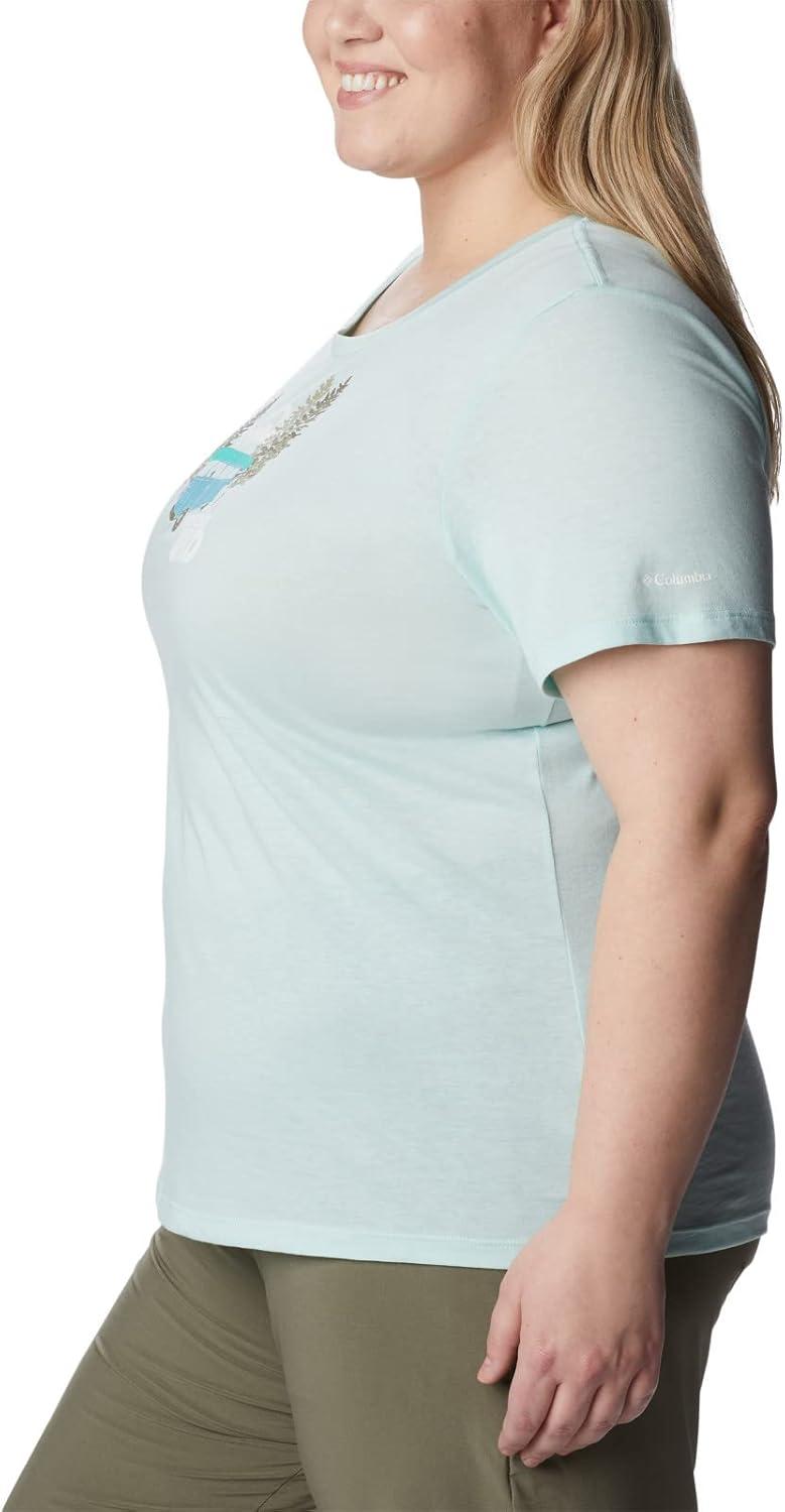 imageColumbia Womens Daisy Days Short Sleeve Graphic TeeIcy Morn HeatherVan Life