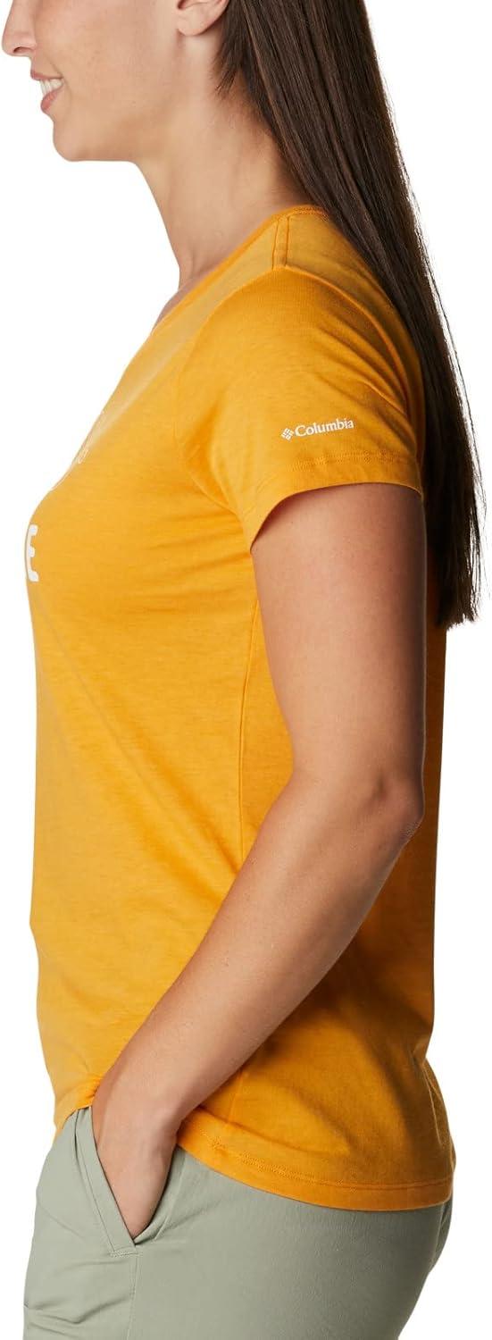 imageColumbia Womens Daisy Days Short Sleeve Graphic TeeMango HeatherSeek Outdoors