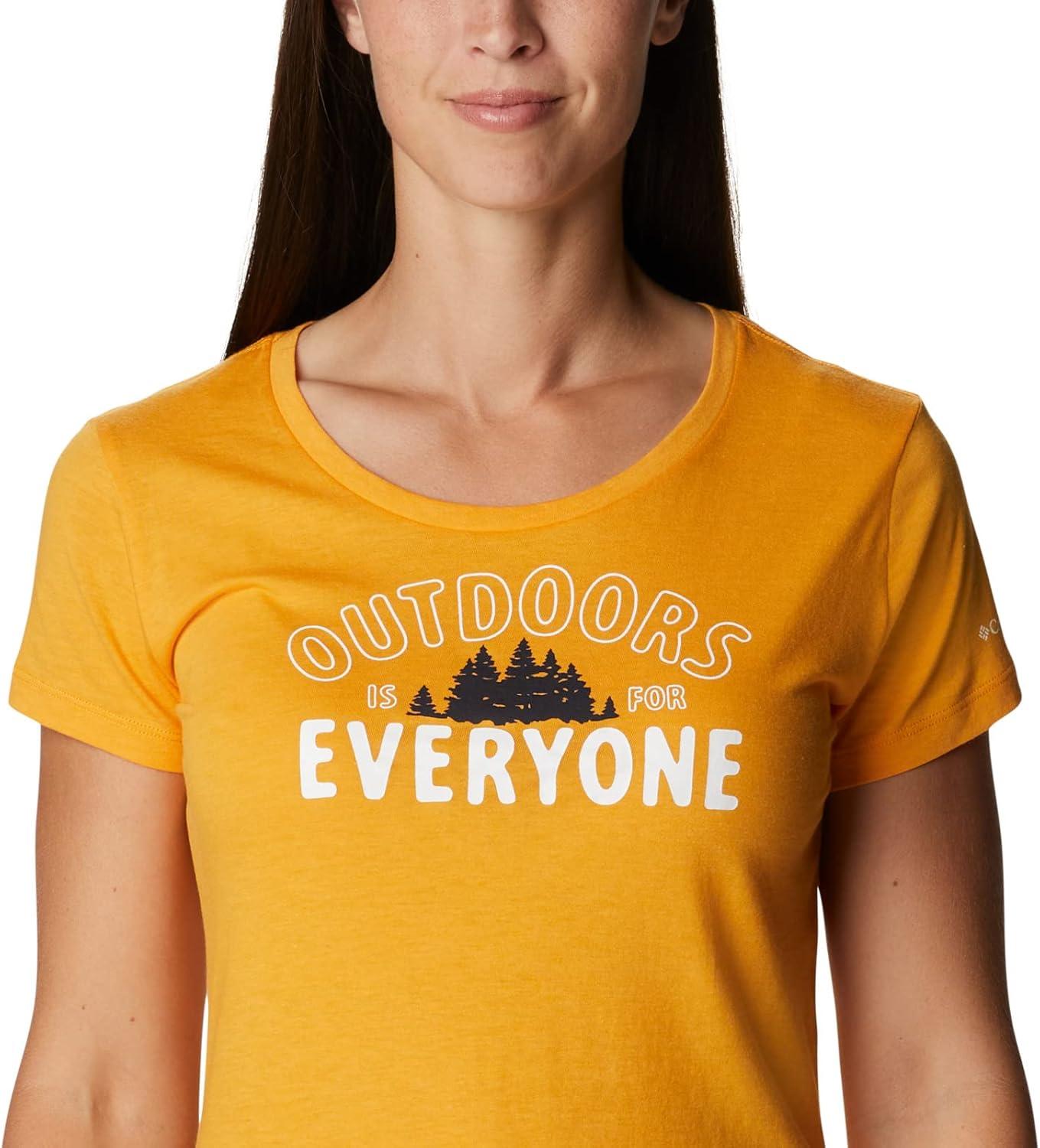 imageColumbia Womens Daisy Days Short Sleeve Graphic TeeMango HeatherSeek Outdoors