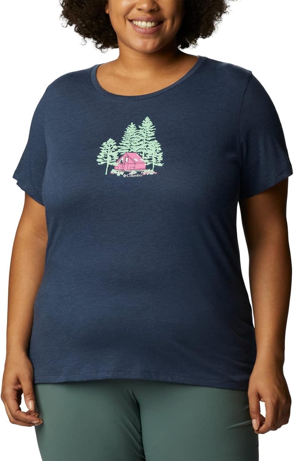 imageColumbia Womens Daisy Days Short Sleeve Graphic TeeNocturnal HeatherBest Site Graphic
