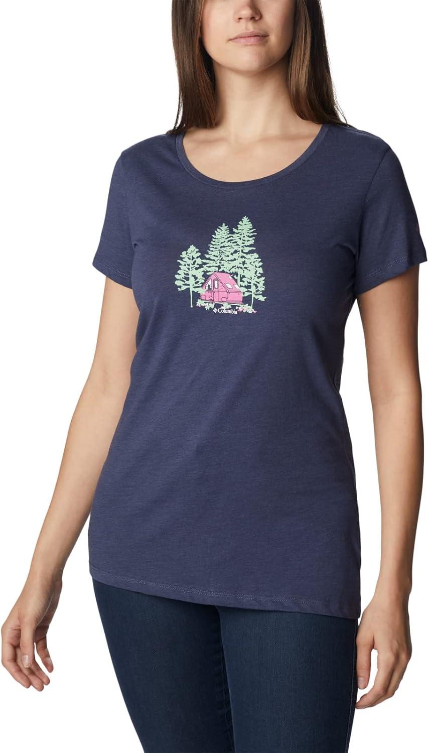 imageColumbia Womens Daisy Days Short Sleeve Graphic TeeNocturnal HeatherBest Site Graphic
