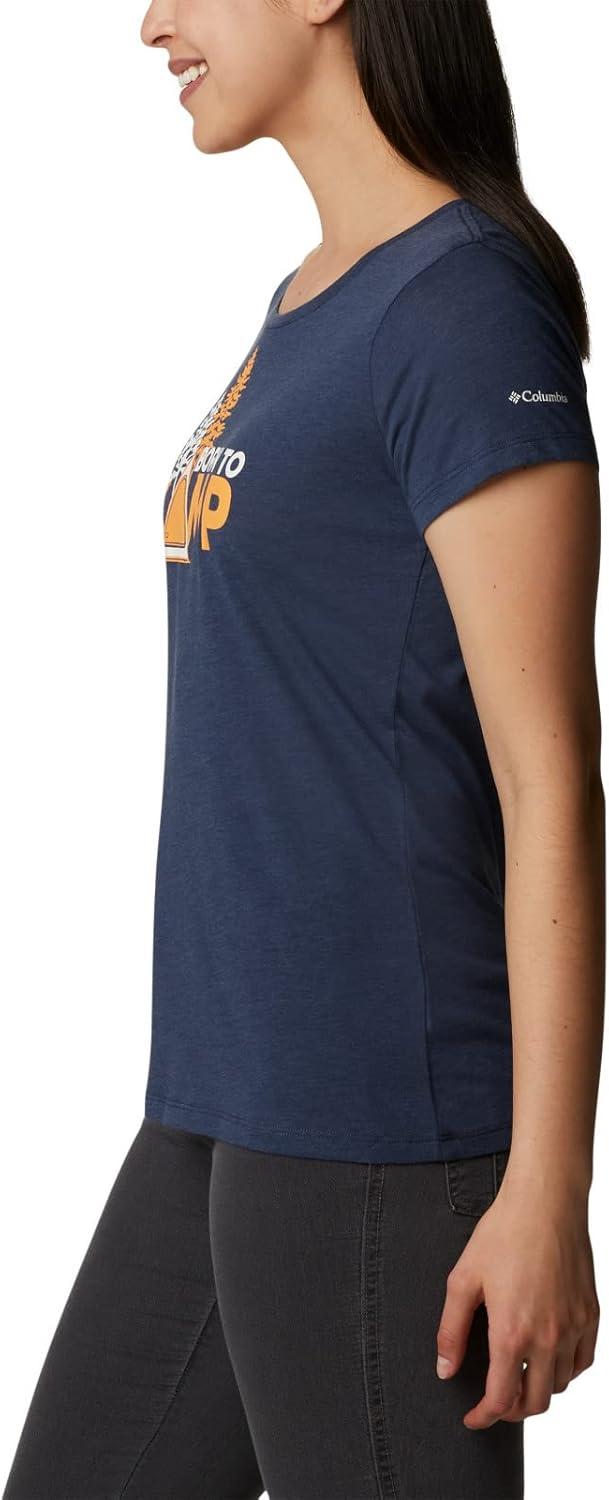 imageColumbia Womens Daisy Days Short Sleeve Graphic TeeNocturnal HeatherBorn to Camp