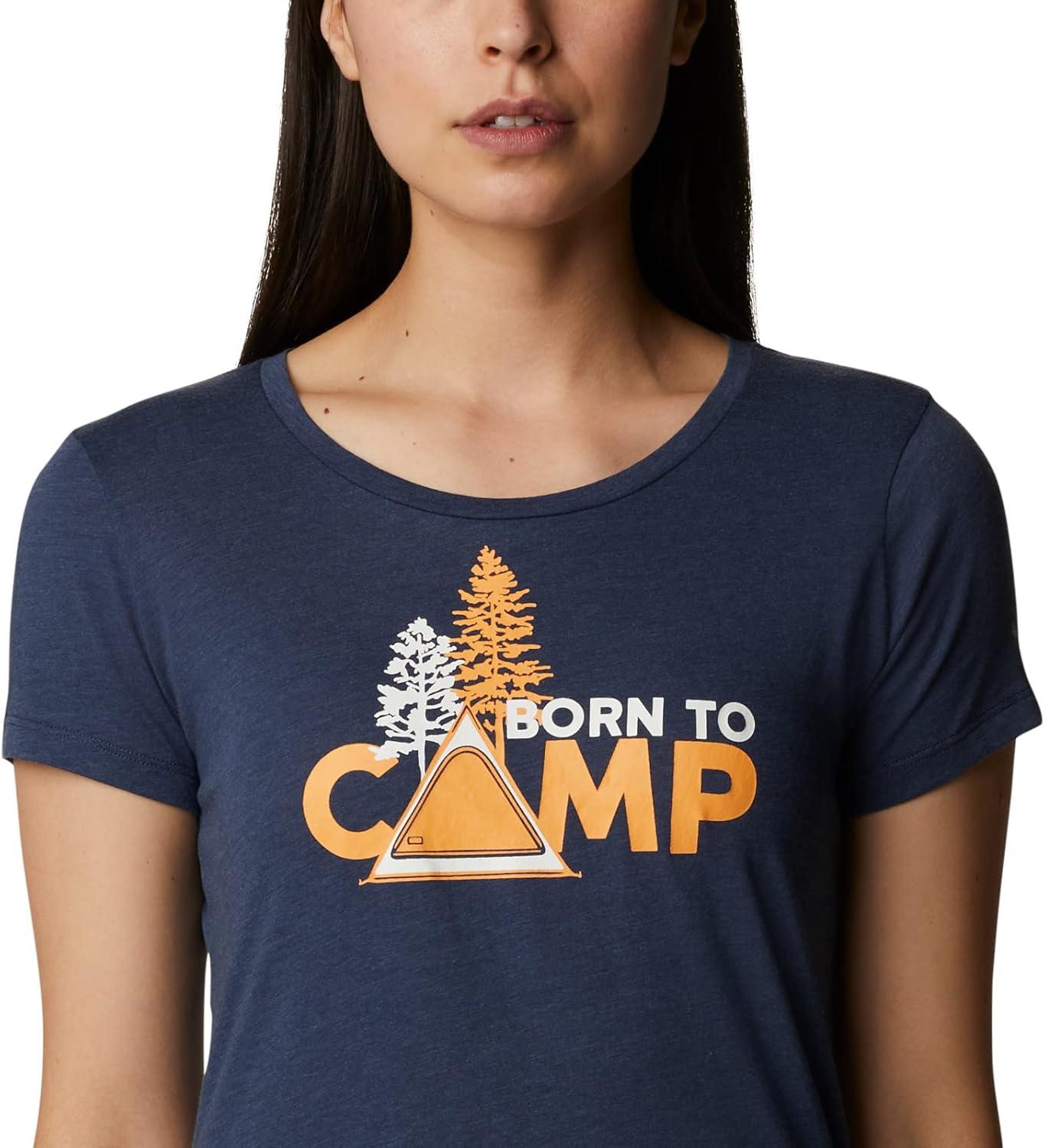 imageColumbia Womens Daisy Days Short Sleeve Graphic TeeNocturnal HeatherBorn to Camp