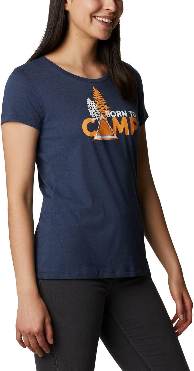 imageColumbia Womens Daisy Days Short Sleeve Graphic TeeNocturnal HeatherBorn to Camp