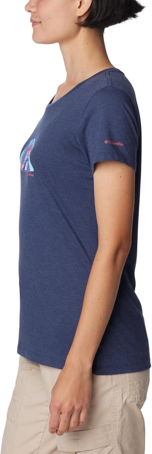 imageColumbia Womens Daisy Days Short Sleeve Graphic TeeNocturnal HeatherHappier Outdoors
