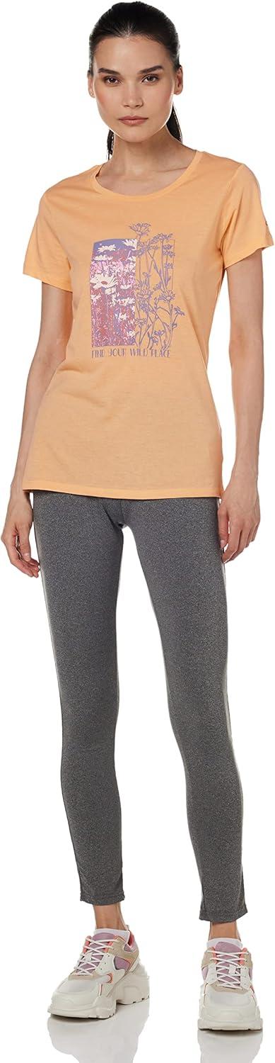 imageColumbia Womens Daisy Days Short Sleeve Graphic TeePeach HeatherFind Your Wild Graphic