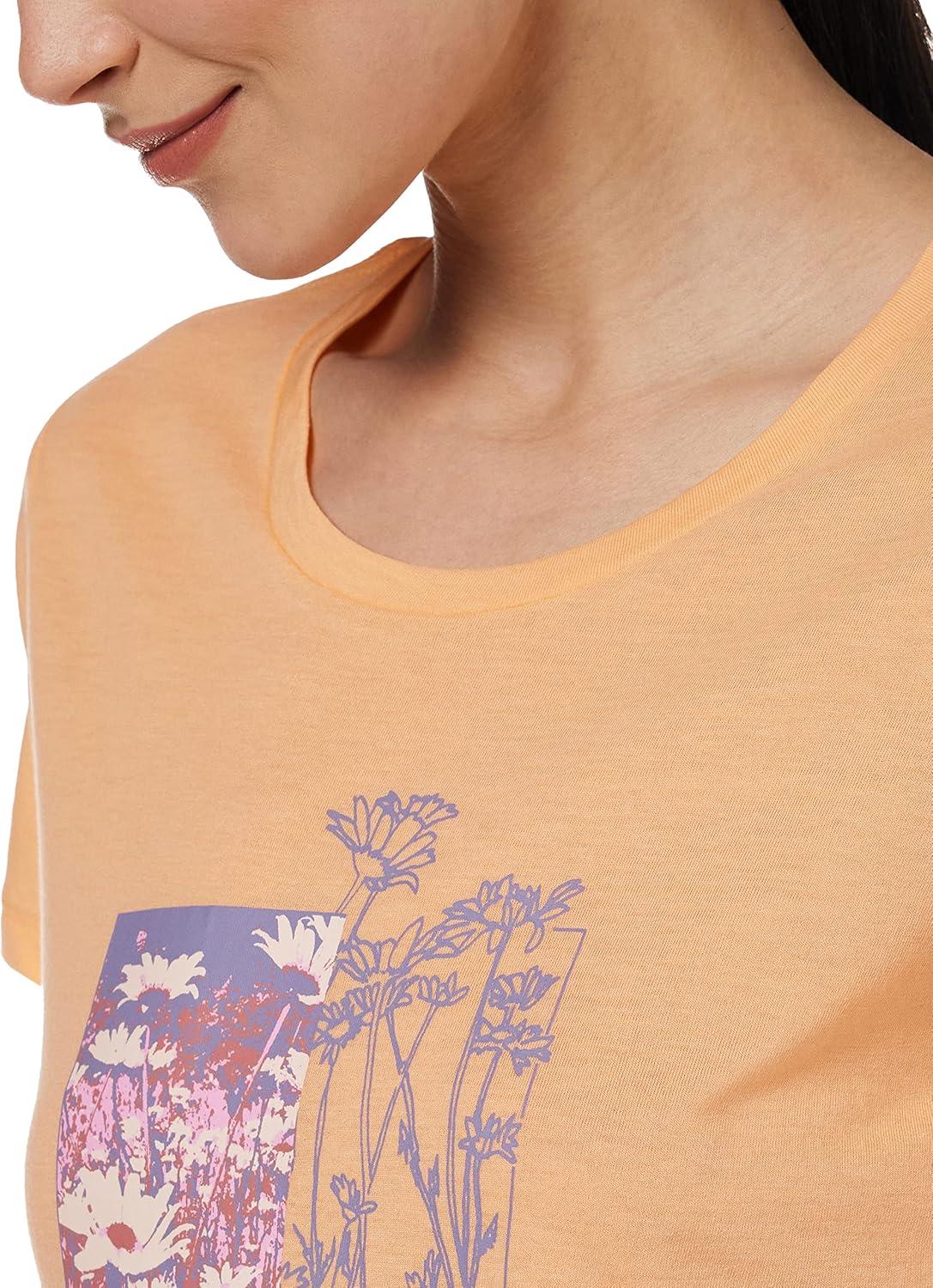 imageColumbia Womens Daisy Days Short Sleeve Graphic TeePeach HeatherFind Your Wild Graphic