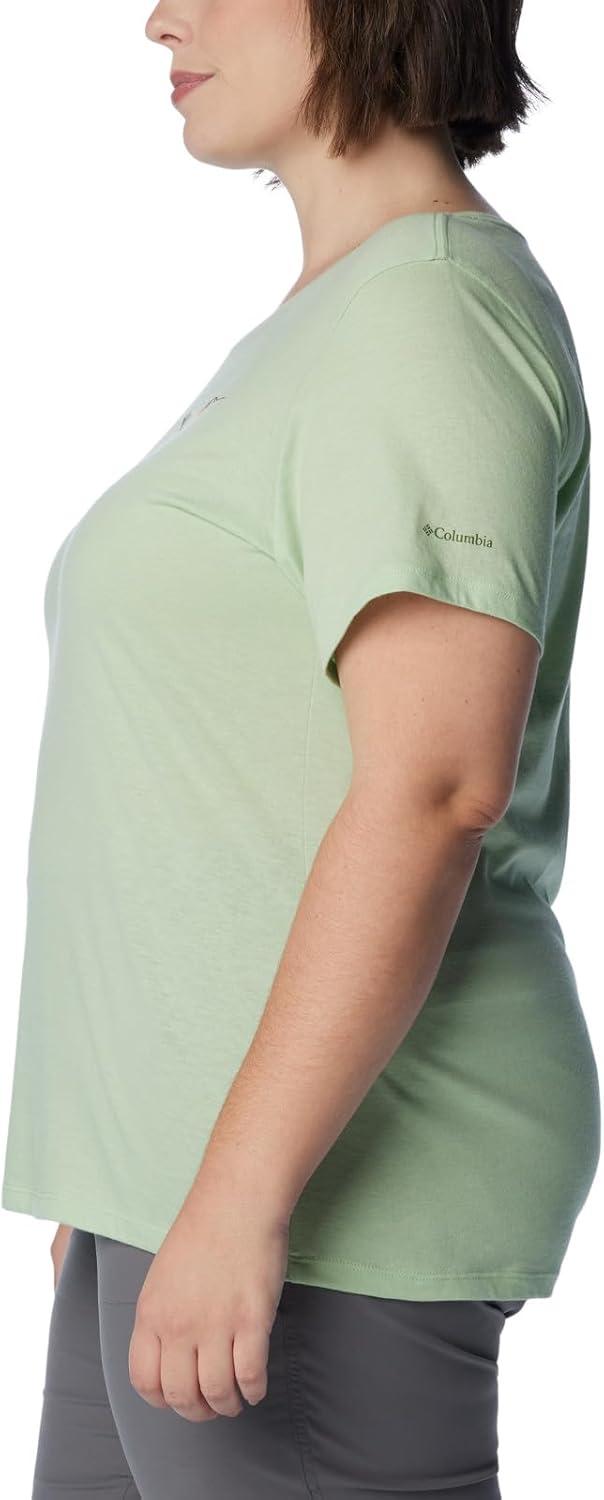 imageColumbia Womens Daisy Days Short Sleeve Graphic TeeSage Leaf HeatherFancy Flyer