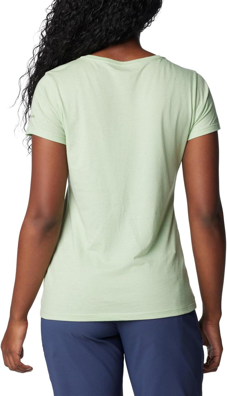 imageColumbia Womens Daisy Days Short Sleeve Graphic TeeSage Leaf HeatherFancy Flyer